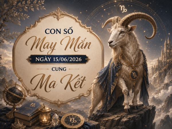 Ẵm lộc vàng với con số may mắn ngày 15/06/2026 cung Ma Kết